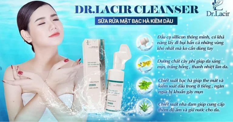 sữa rửa mặt kiềm dầu Lacir Cleanser