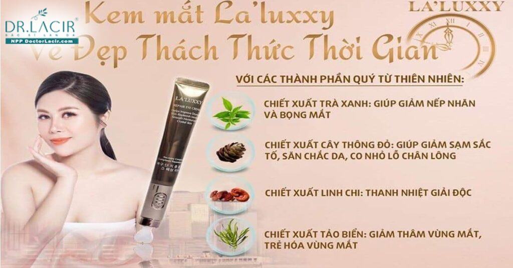 Lý do nên sử dụng Kem mắt La'luxxy cho đôi mắt thâm quầng