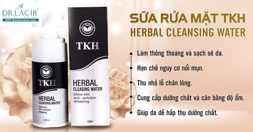 Review sữa rửa mặt Herbal Cleansing Water